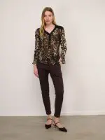 ⁦WRINKLED SHANTI SHIRT | מנומר⁩ – תמונה ⁦4⁩