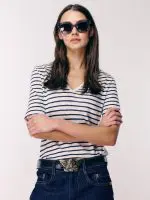 HOODIE SHORT TSHIRT | כחול