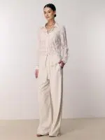 ⁦SHIFFON SHIRT | בז׳⁩ – תמונה ⁦3⁩
