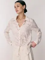 SHIFFON SHIRT | בז׳