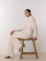 ⁦SHIFFON SHIRT | בז׳⁩ – תמונה ⁦4⁩
