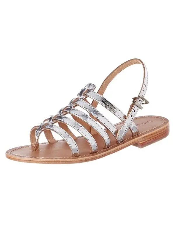LES TROPEZIENNES HERISSON SANDALS | כסף