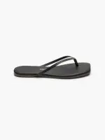 ⁦TKEES SQUARE FLIP-FLOPS | שחור⁩ – תמונה ⁦5⁩