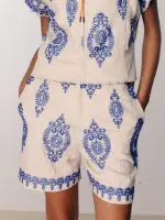 JAFFA SHORTS | כחול מחולק