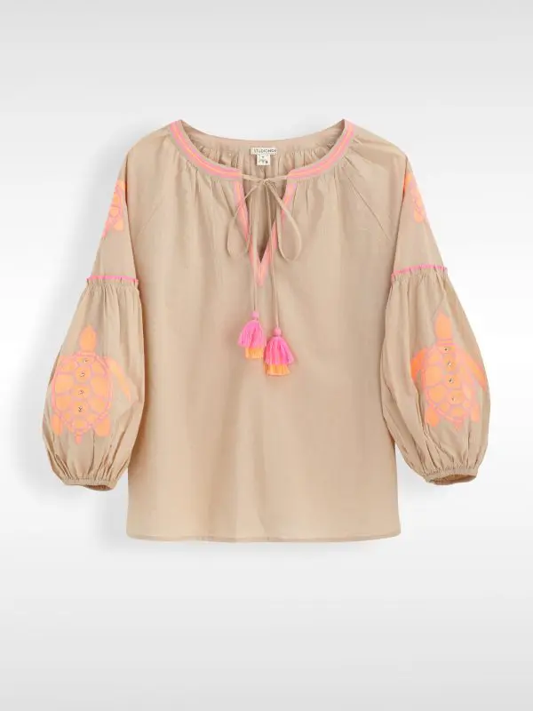 IBIZA SHIRT | קאמל