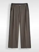 COOL TAILORED PANTS | חום כהה