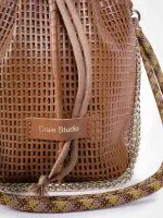 ⁦SAC MIMI BAG | חום⁩ – תמונה ⁦4⁩
