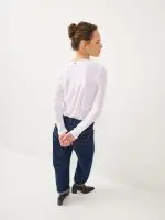 ⁦NIKI WEST SHIRT | לבן⁩ – תמונה ⁦4⁩