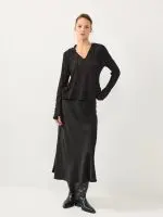 ⁦T HOODIE LIGHT SHIRT | שחור⁩ – תמונה ⁦2⁩