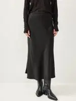 ⁦SATIN SKIRT | שחור⁩ – תמונה ⁦7⁩