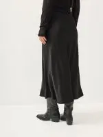 ⁦SATIN SKIRT | שחור⁩ – תמונה ⁦8⁩