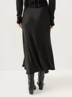⁦SATIN SKIRT | שחור⁩ – תמונה ⁦9⁩
