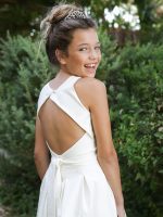 שמלת גרייס קפלים