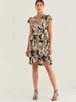 EMILY DRESS | בז' שחור