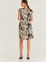 ⁦EMILY DRESS | בז' שחור⁩ – תמונה ⁦8⁩