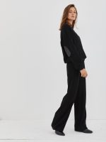 ⁦סוודר ניקי | שחור⁩ – תמונה ⁦4⁩