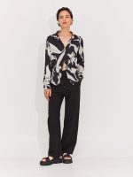 ⁦LINO BASIC PANTS | שחור⁩ – תמונה ⁦4⁩