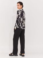⁦LINO BASIC PANTS | שחור⁩ – תמונה ⁦3⁩