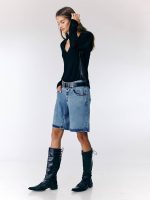 ⁦CARGO BERMUDA JEANS | ג׳ינס בהיר⁩ – תמונה ⁦8⁩