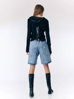 ⁦CARGO BERMUDA JEANS | ג׳ינס בהיר⁩ – תמונה ⁦9⁩