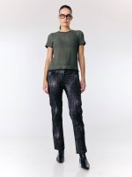 ⁦CHINO GO PANTS | שחור מחולק⁩ – תמונה ⁦4⁩