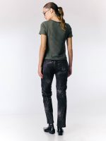 ⁦CHINO GO PANTS | שחור מחולק⁩ – תמונה ⁦3⁩
