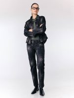 CHINO GO PANTS | שחור מחולק