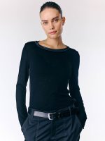 ⁦NICKY LONG T SHIRT | שחור⁩ – תמונה ⁦2⁩