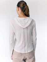 ⁦HOODIE SHIRT | לבן⁩ – תמונה ⁦2⁩