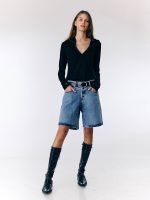 ⁦CARGO BERMUDA JEANS | ג׳ינס בהיר⁩ – תמונה ⁦3⁩