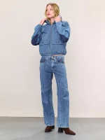 ⁦CRAZY BOMBER JACKET | כחול⁩ – תמונה ⁦5⁩