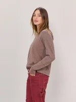 ⁦WASHED SHIRT | חום⁩ – תמונה ⁦4⁩