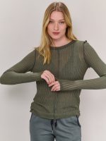 ⁦LINE KNIT | ירוק זית⁩ – תמונה ⁦2⁩