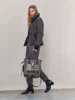 ⁦FOREVER COAT | אפור כהה⁩ – תמונה ⁦5⁩
