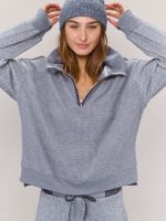 ⁦WINTER ZIP KNIT | אפור⁩ – תמונה ⁦6⁩