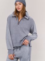 ⁦WINTER ZIP KNIT | אפור⁩ – תמונה ⁦3⁩