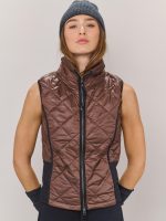 ⁦BIKER QUILT VEST | חום⁩ – תמונה ⁦3⁩
