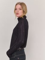 ⁦LONG BASIC TURTLENECK | שחור שקפקף⁩ – תמונה ⁦3⁩