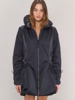 ⁦PARACHUTE COAT | שחור מחולק⁩ – תמונה ⁦3⁩
