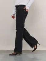 ⁦BOYFRIEND JEANS | שחור⁩ – תמונה ⁦3⁩