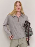 ⁦WINTER ZIP KNIT | אבן⁩ – תמונה ⁦3⁩