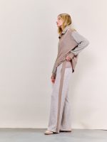 ⁦FEEL KNIT PANTS | אבן⁩ – תמונה ⁦3⁩