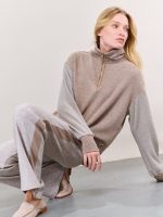 ⁦WINTER ZIP KNIT | חום בהיר⁩ – תמונה ⁦8⁩