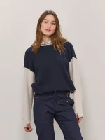ACTIVE SWEATSHIRT | נייבי משולב