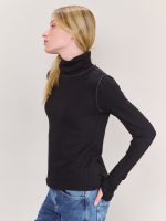 LONG BASIC TURTLENECK | שחור