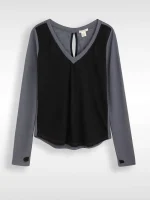 ⁦T-LIN SHIRT | שחור אפור⁩ – תמונה ⁦2⁩