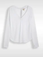 ⁦T-LIN SHIRT | לבן⁩ – תמונה ⁦5⁩
