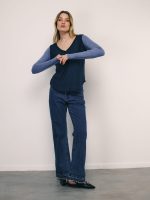 ⁦T-LIN SHIRT | נייבי⁩ – תמונה ⁦3⁩