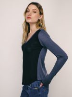 ⁦T-LIN SHIRT | שחור אפור⁩ – תמונה ⁦3⁩