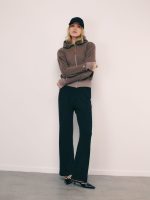 ⁦CLOUD ZIP TOP | חום⁩ – תמונה ⁦2⁩